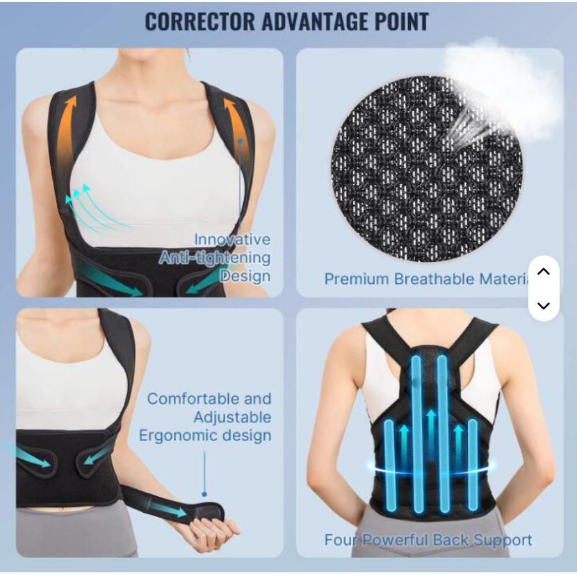 Trelo PosturePro™ — Adjustable Back & Posture Support (New 2025 Edition)